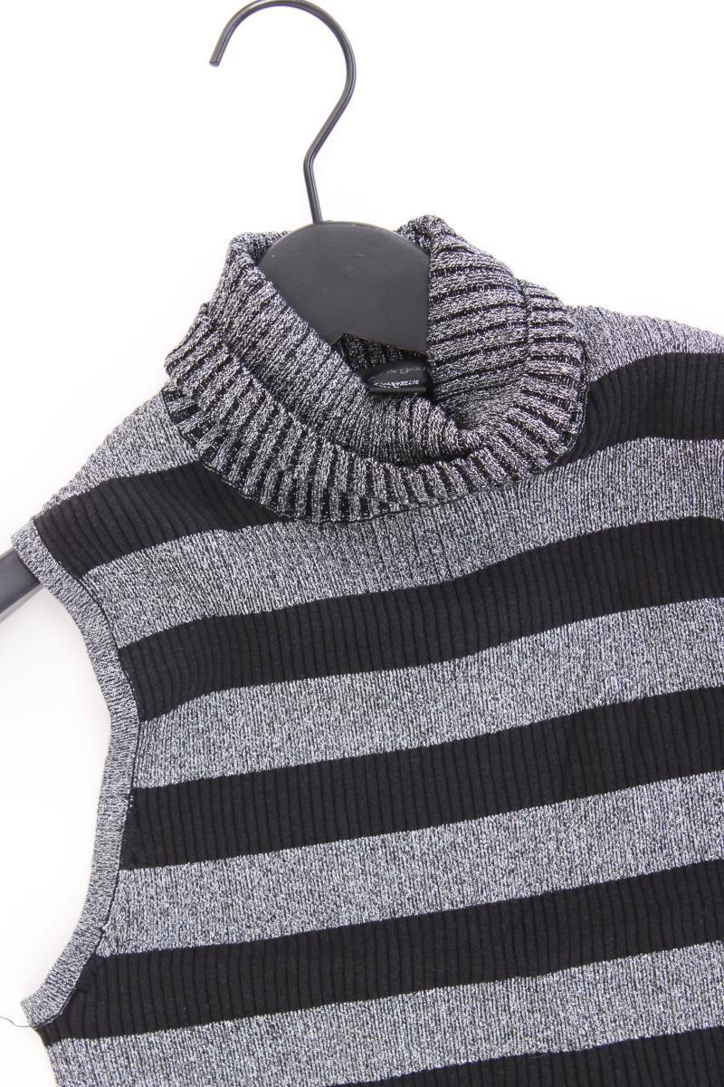 cable and gauge Seidentop Gr. L gestreift mit Glitzer silber