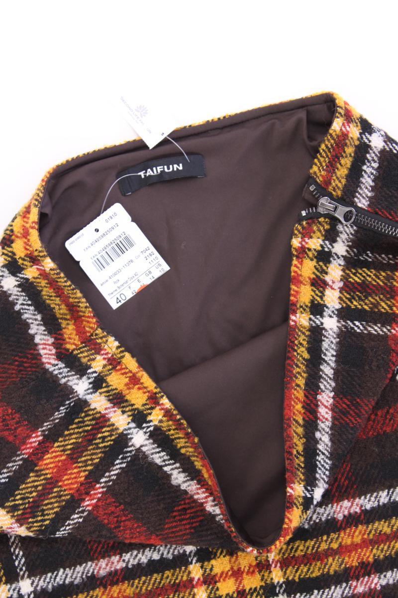Taifun Rock Gr. 40 kariert neu mit Etikett orange aus Polyester