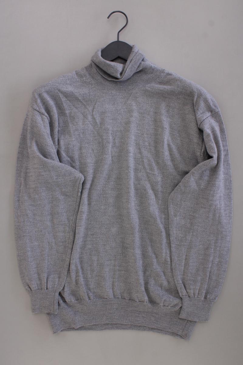BARISAL Rollkragenpullover für Herren Gr. 52 grau aus Wolle