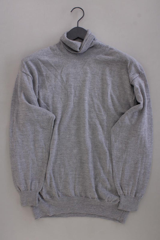BARISAL Rollkragenpullover für Herren Gr. 52 grau aus Wolle
