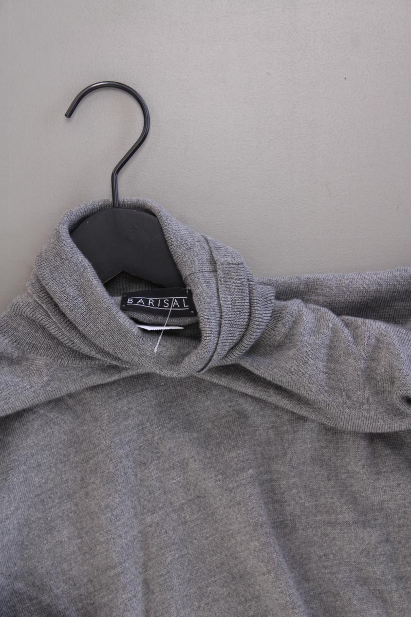 BARISAL Rollkragenpullover für Herren Gr. 52 grau aus Wolle