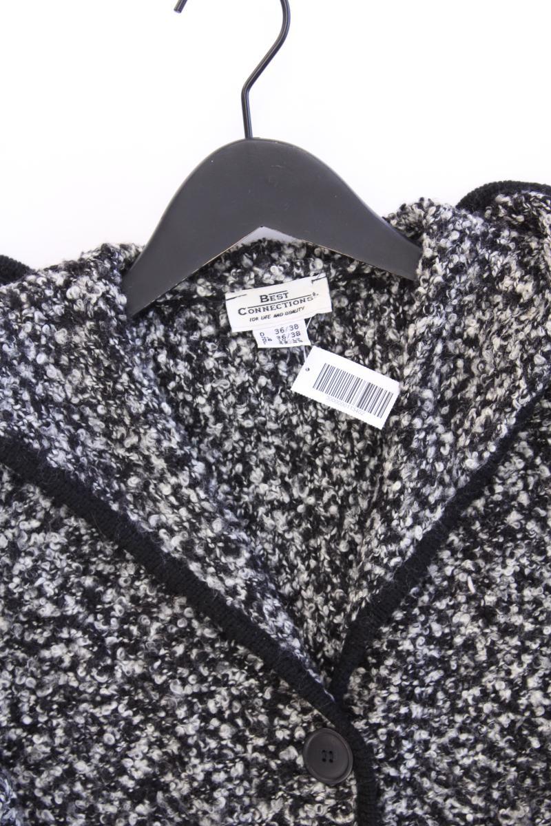 Best Connections Strickjacke Gr. 36/38 Langarm grau aus Polyacryl