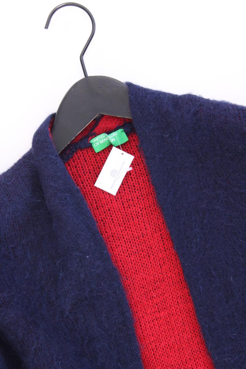 United Colors of Benetton Strickjacke Gr. XS/s Langarm blau aus Wolle