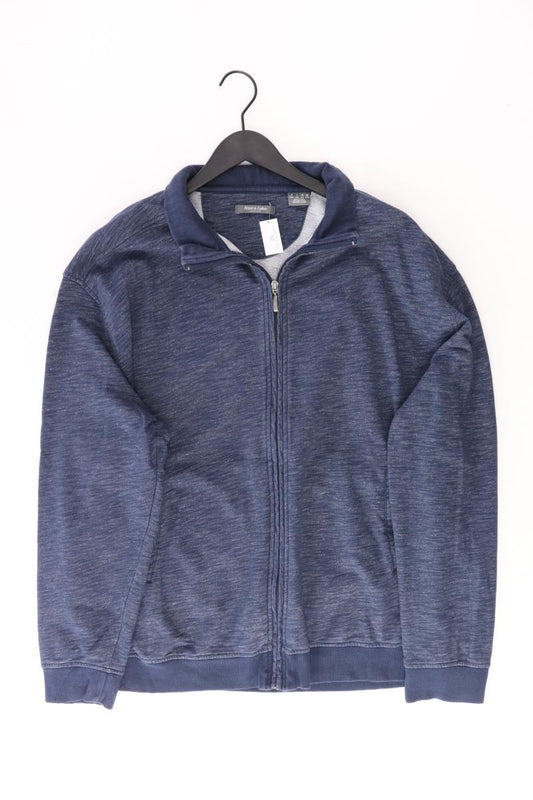 Rover & Lakes Regular Strickjacke für Herren Gr. XXXL Langarm blau aus Baumwolle