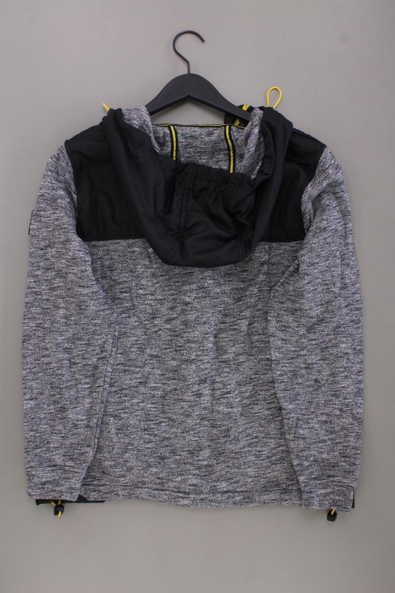 Kitaro Sweatjacke für Herren Gr. S Langarm grau aus Baumwolle