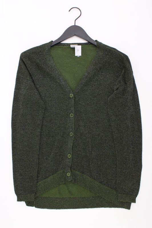 Vero Moda Cardigan mit Glitzer Gr. L Langarm grün aus Viskose