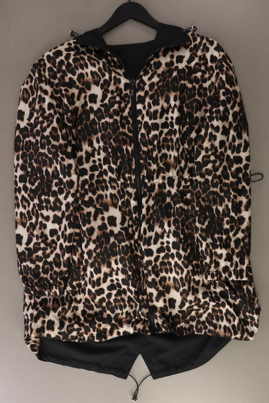 Pfeffinger Wendejacke Gr. 48 mit Tierdruck neuwertig schwarz aus Polyester
