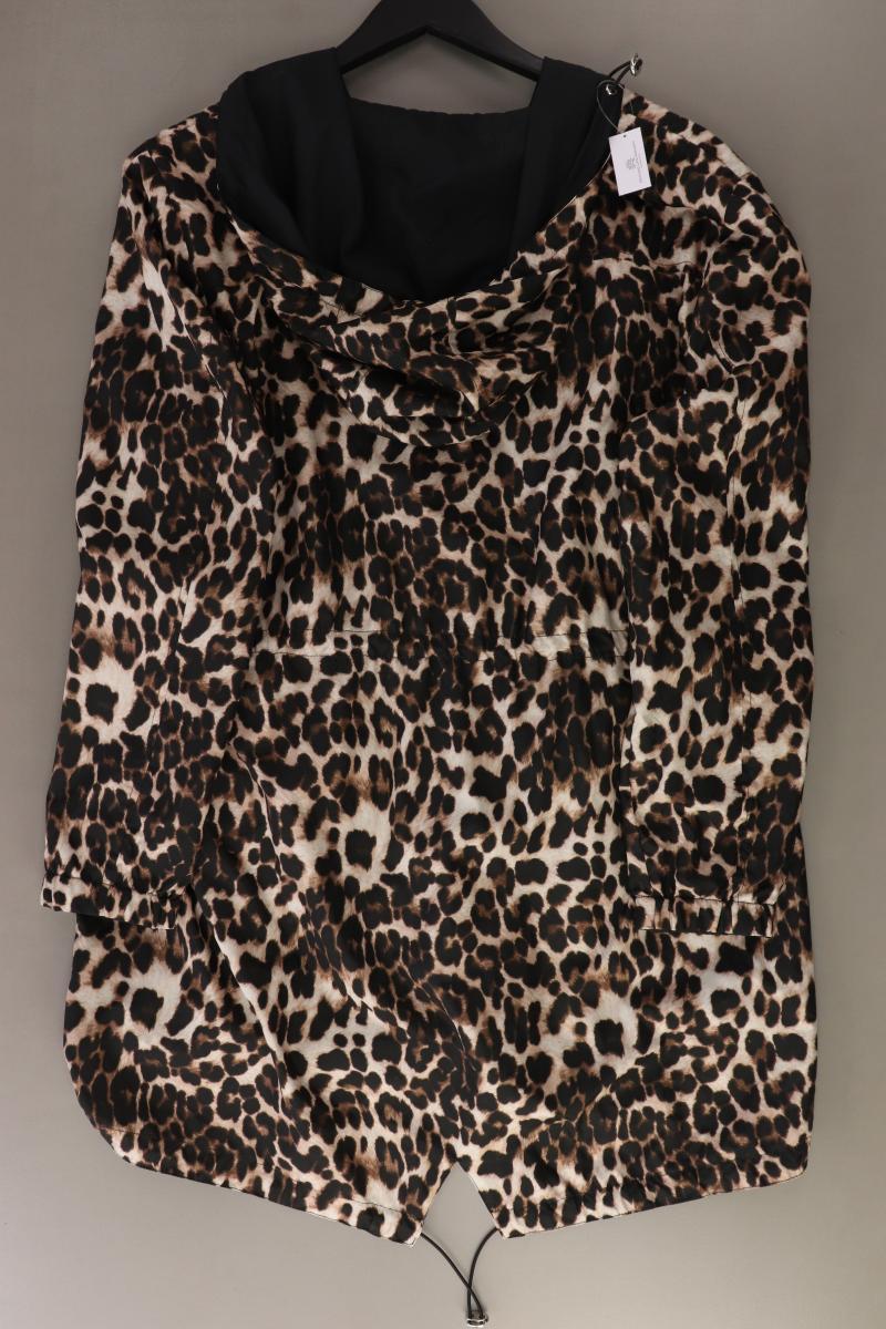 Pfeffinger Wendejacke Gr. 48 mit Tierdruck neuwertig schwarz aus Polyester