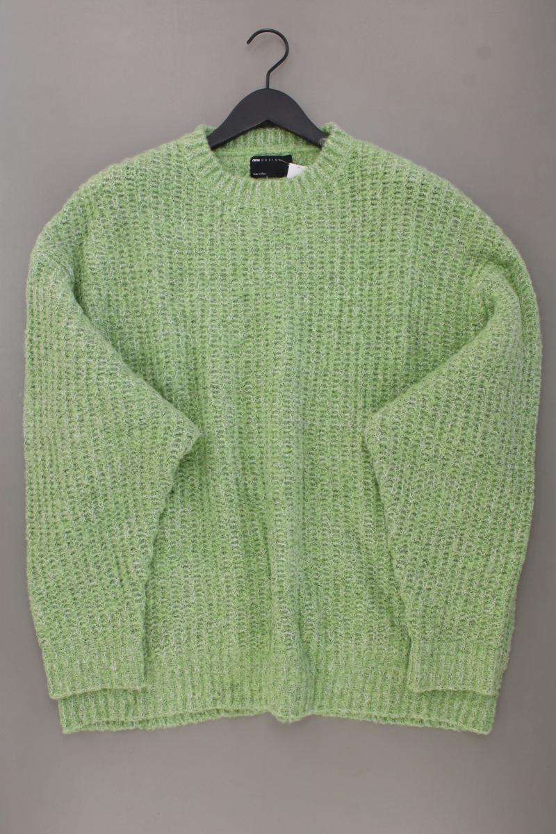 Asos Oversize Strickpullover für Herren Gr. M neuwertig grün aus Polyester