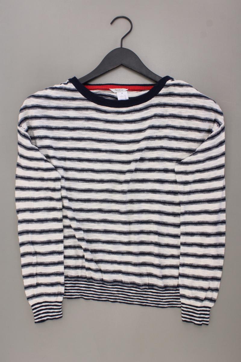 Pepe Jeans Feinstrickpullover Gr. S gestreift blau aus Baumwolle