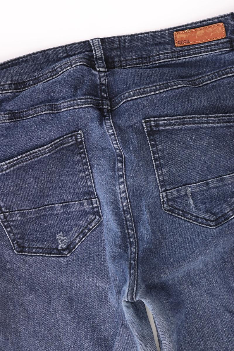 Cecil Straight Jeans Gr. W29 blau aus Baumwolle