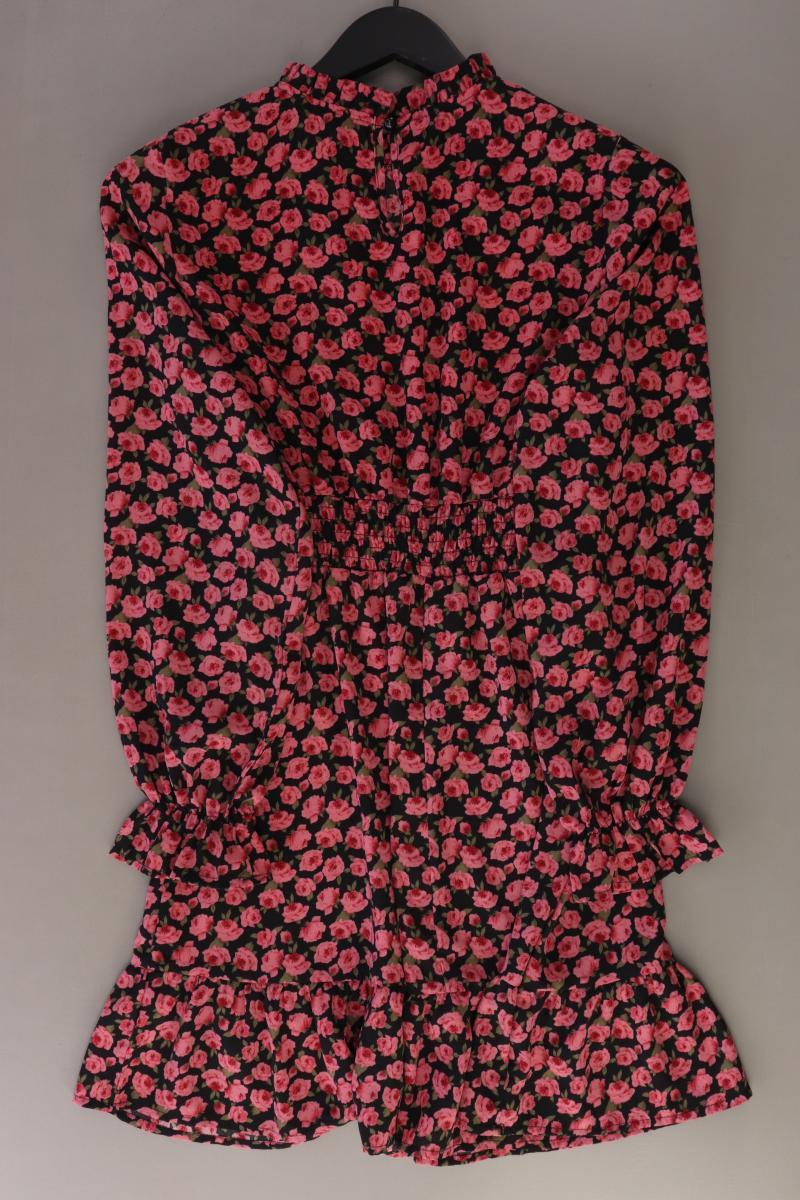 Shein Kleid Gr. S mit Blumenmuster Langarm pink aus Polyester
