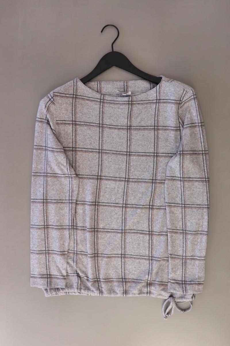 Tom Tailor Langarmpullover Gr. XL kariert grau aus Viskose