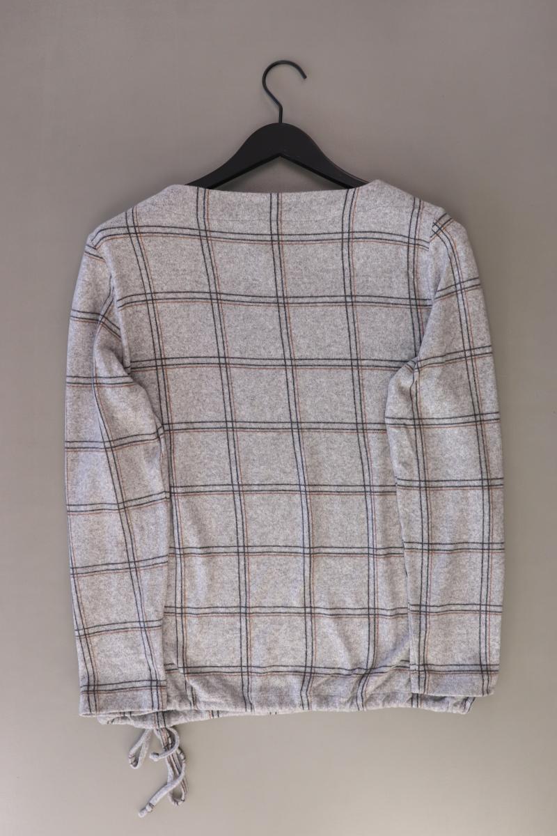 Tom Tailor Langarmpullover Gr. XL kariert grau aus Viskose