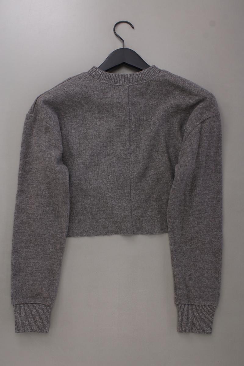 Zara Langarmpullover Gr. S braun aus Baumwolle