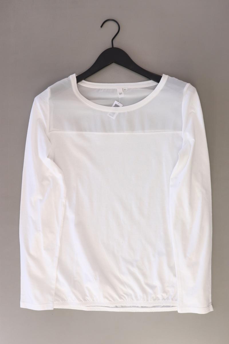 QS by s.Oliver Langarmbluse Gr. XL weiß aus Baumwolle