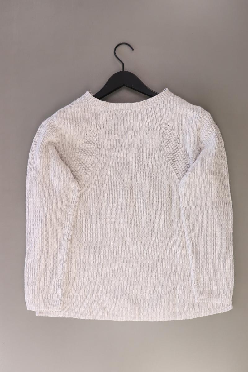 Oui Grobstrickpullover Gr. 40 weiß