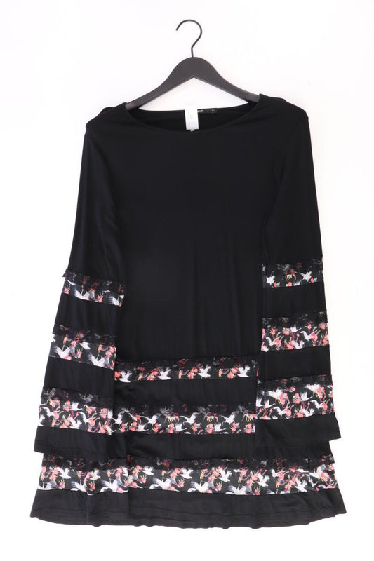 Desigual Langarmkleid Gr. XL schwarz aus Baumwolle