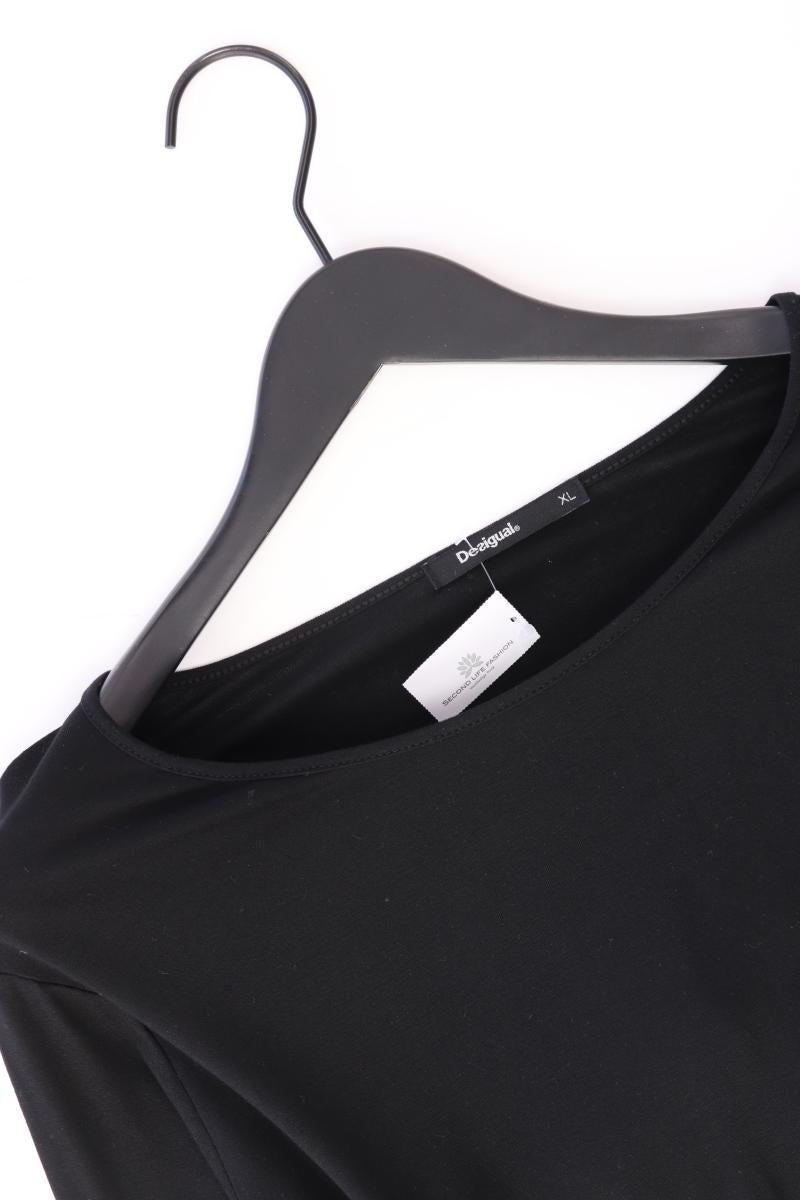 Desigual Langarmkleid Gr. XL schwarz aus Baumwolle