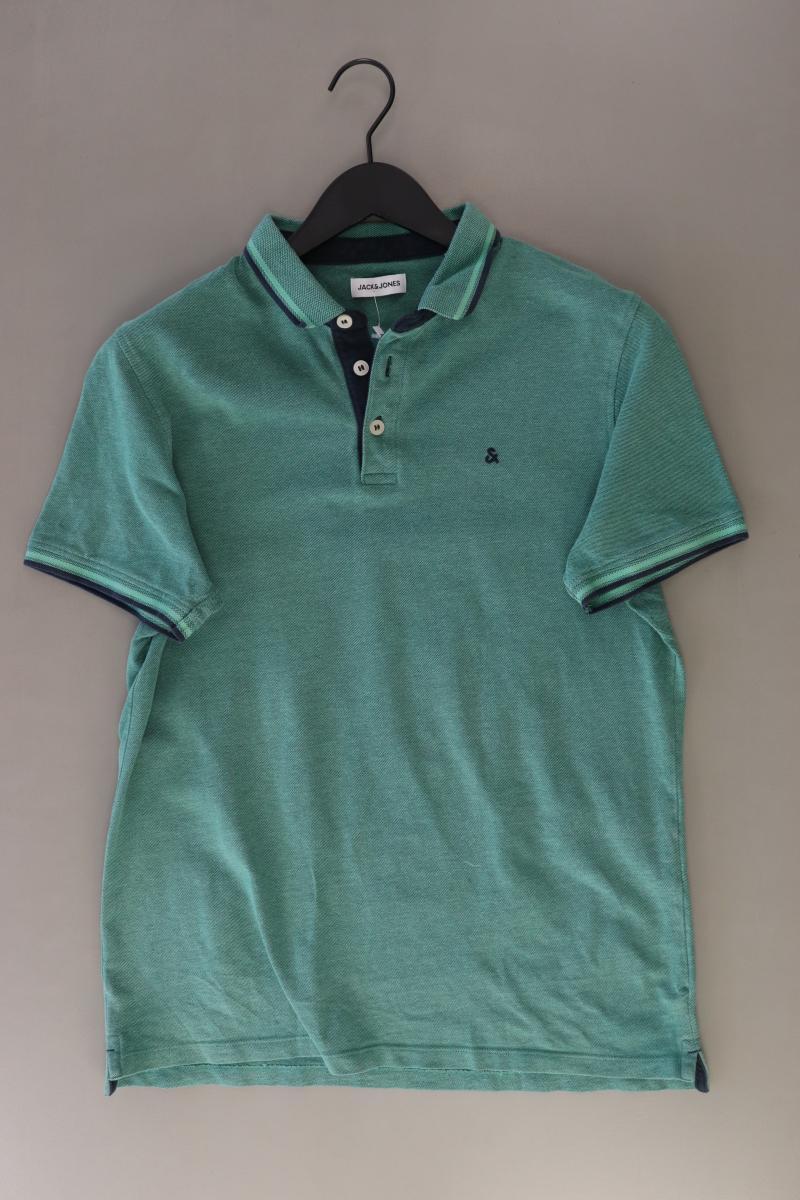 Jack & Jones Poloshirt für Herren Gr. XL Kurzarm grün aus Baumwolle