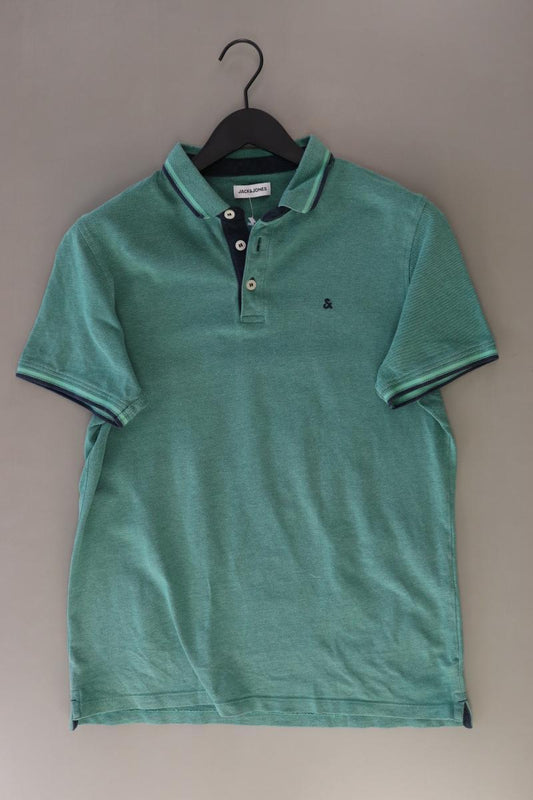 Jack & Jones Poloshirt für Herren Gr. XL Kurzarm grün aus Baumwolle