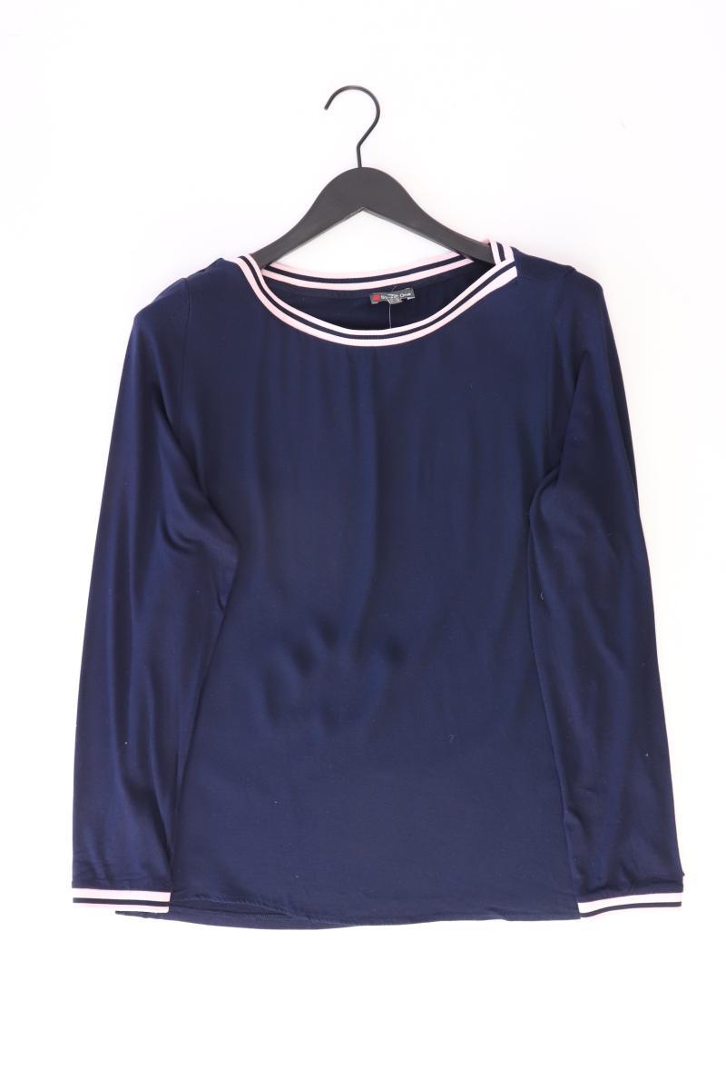 Street One Langarmbluse Gr. 42 blau aus Viskose