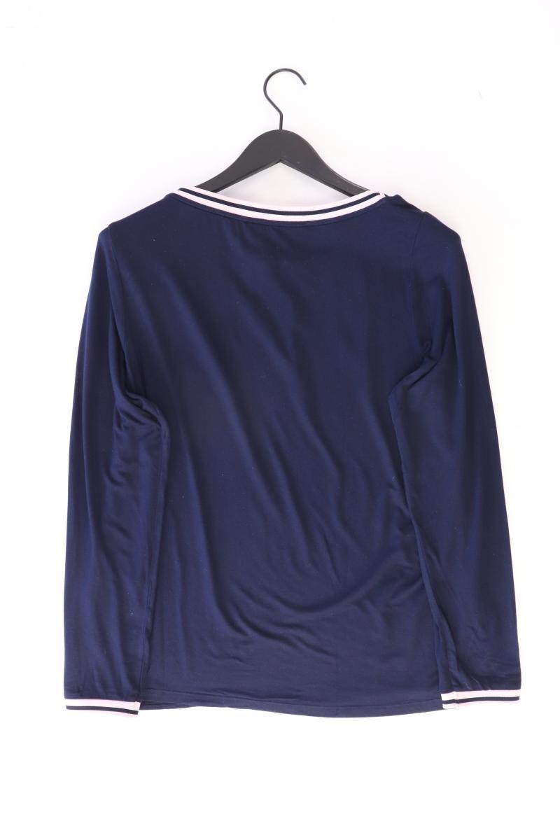 Street One Langarmbluse Gr. 42 blau aus Viskose