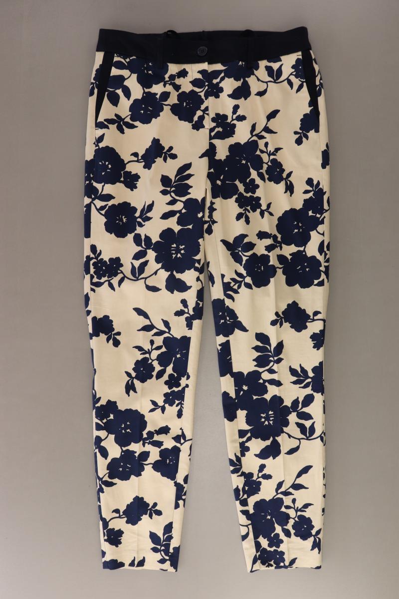Class International Stoffhose Gr. 36 mit Blumenmuster creme aus Baumwolle