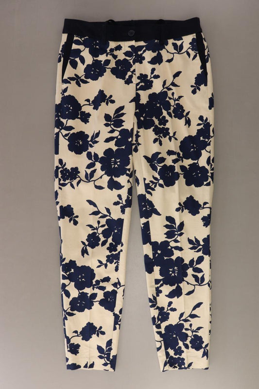 Class International Stoffhose Gr. 36 mit Blumenmuster creme aus Baumwolle
