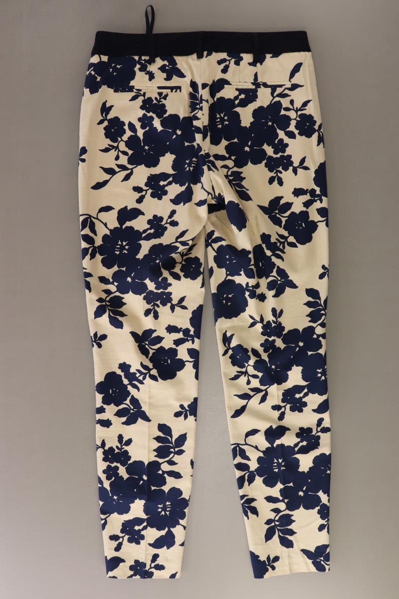Class International Stoffhose Gr. 36 mit Blumenmuster creme aus Baumwolle