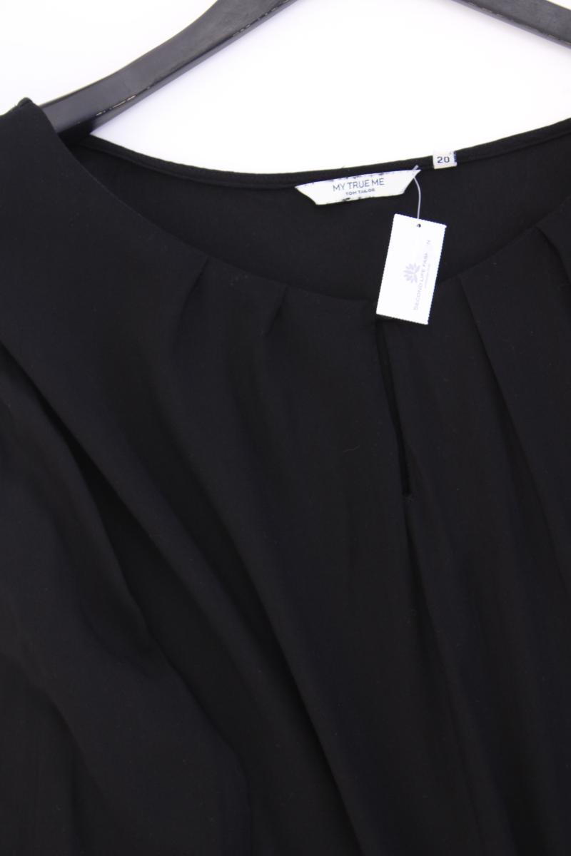 Tom Tailor Langarmkleid Gr. 52 schwarz aus Viskose
