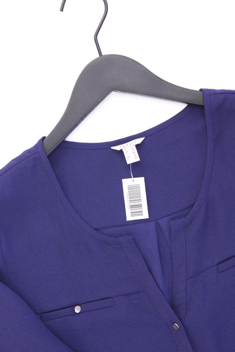 Esprit Langarmbluse Gr. 36 blau aus Polyester