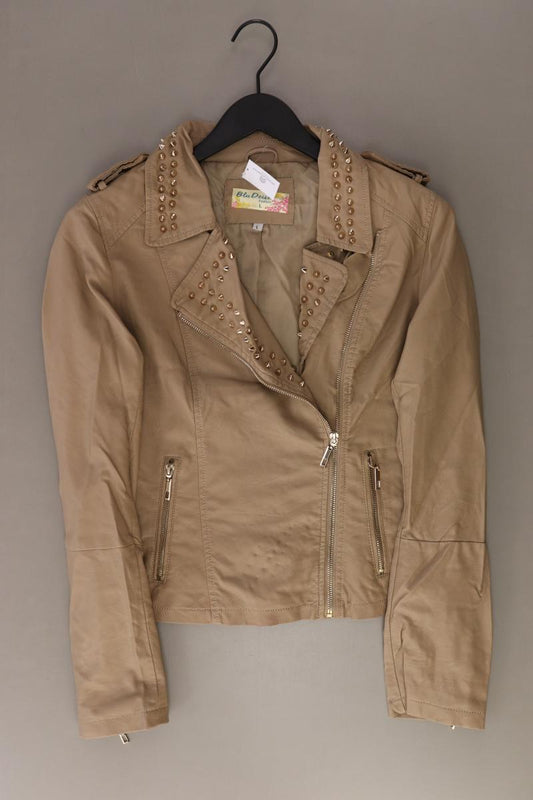 Bludeise Kunstlederjacke Gr. L mit Nieten braun aus Polyurethan