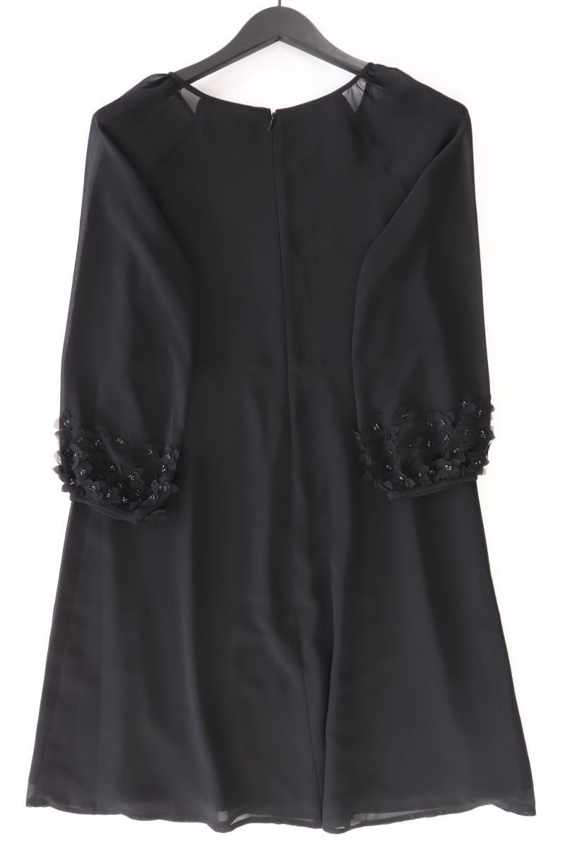 Hallhuber Donna Abendkleid Gr. 36 3/4 Ärmel schwarz aus Polyester