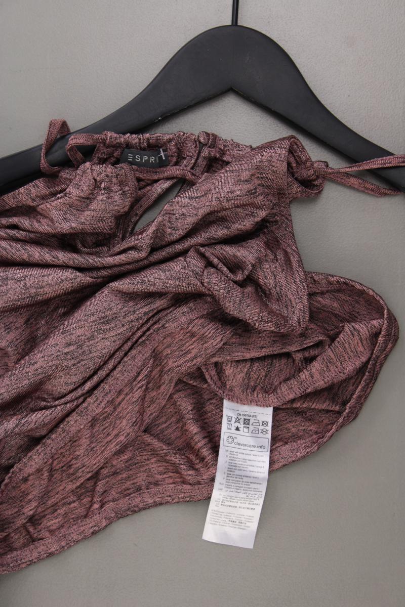 Esprit Spaghetti-Top Gr. XS neuwertig mit Glitzer lila aus Polyester