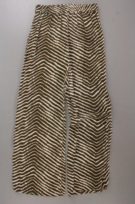 PIGALLE Stoffhose Gr. M mit Tierdruck olivgrün aus Viskose