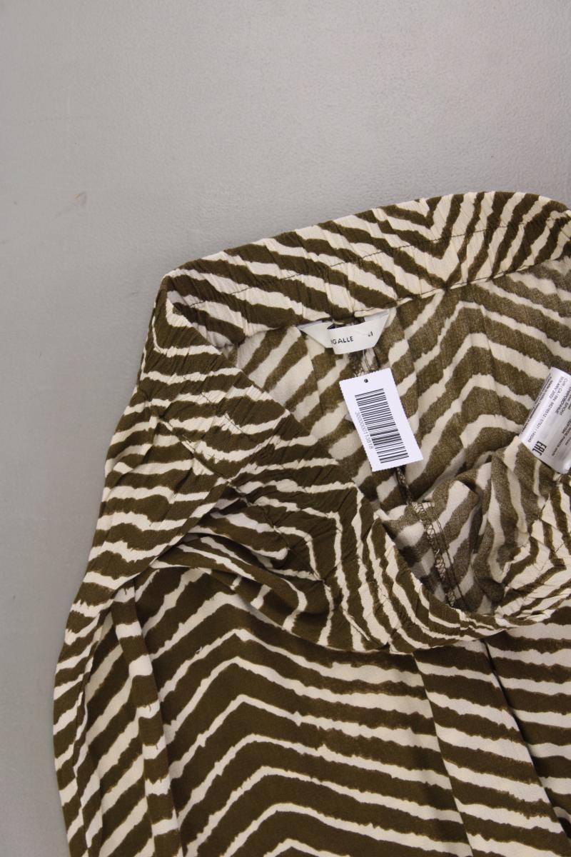 PIGALLE Stoffhose Gr. M mit Tierdruck olivgrün aus Viskose