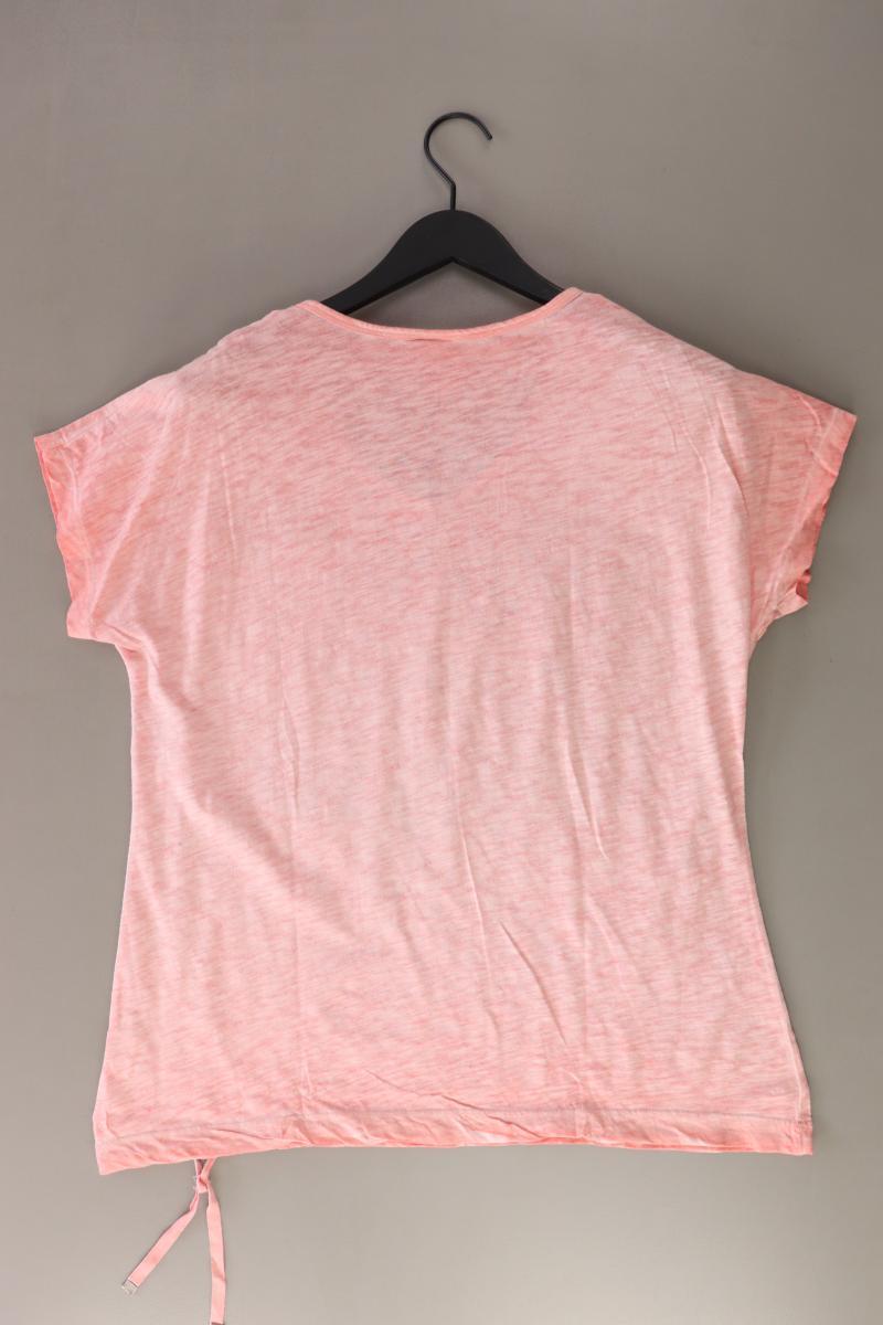 Liberty Printshirt Gr. L Kurzarm orange aus Baumwolle