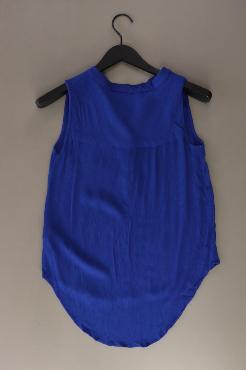 PIGALLE Ärmellose Bluse Gr. 36 blau aus Viskose