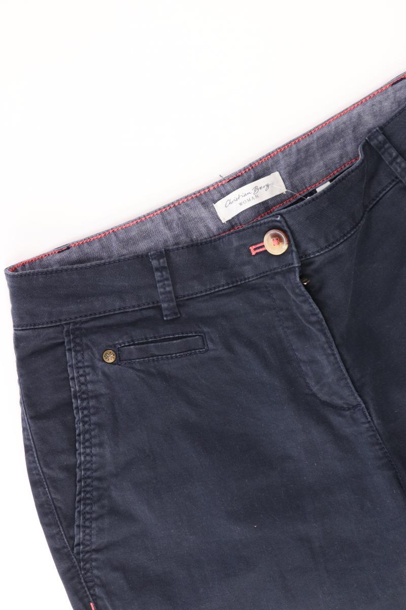 Christian Berg Chinohose Gr. 36 blau aus Baumwolle