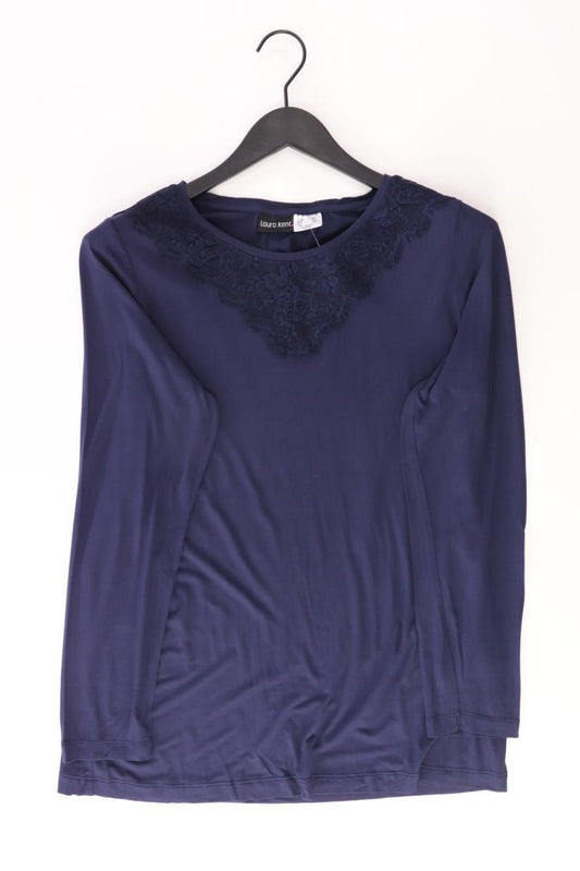 Laura Kent Longsleeve-Shirt Gr. 44 Langarm blau aus Viskose