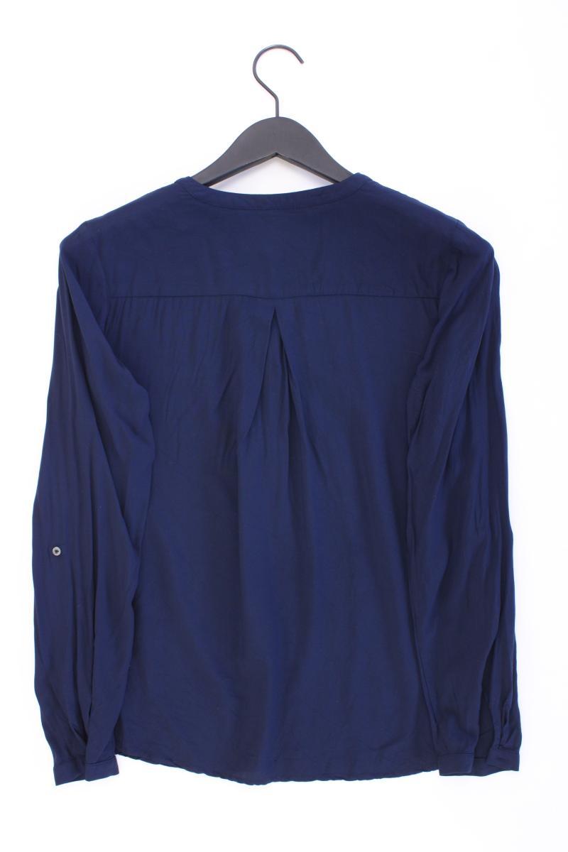 Esprit Langarmbluse Gr. 34 blau aus Viskose