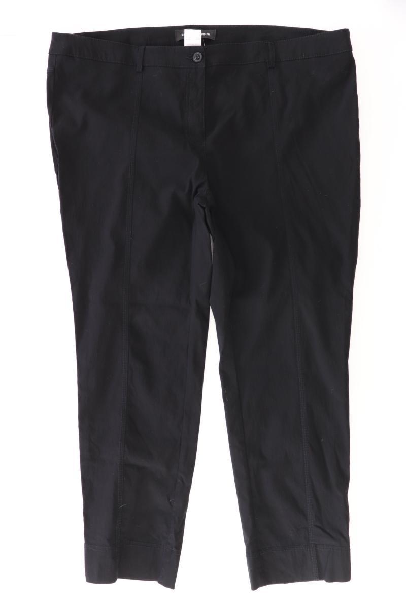 Sara Lindholm Stoffhose Gr. 50 schwarz aus Viskose