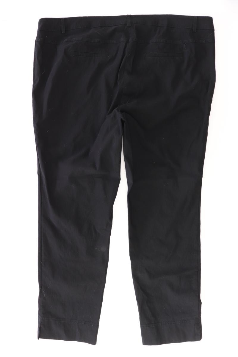 Sara Lindholm Stoffhose Gr. 50 schwarz aus Viskose