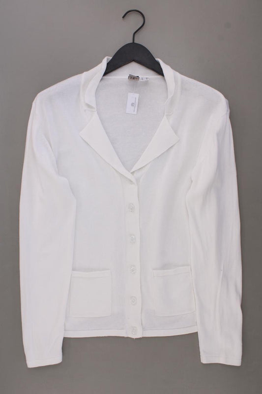 Best Connections Strickjacke Gr. 44 Langarm creme aus Baumwolle