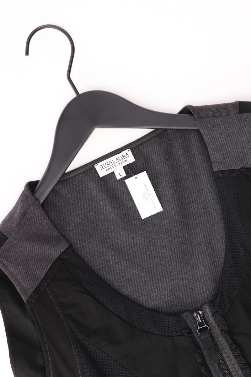 Gina Laura Midikleid Gr. L Ärmellos schwarz aus Polyester