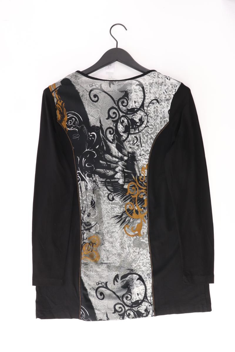 Gina Laura Printshirt Gr. L Langarm schwarz aus Baumwolle