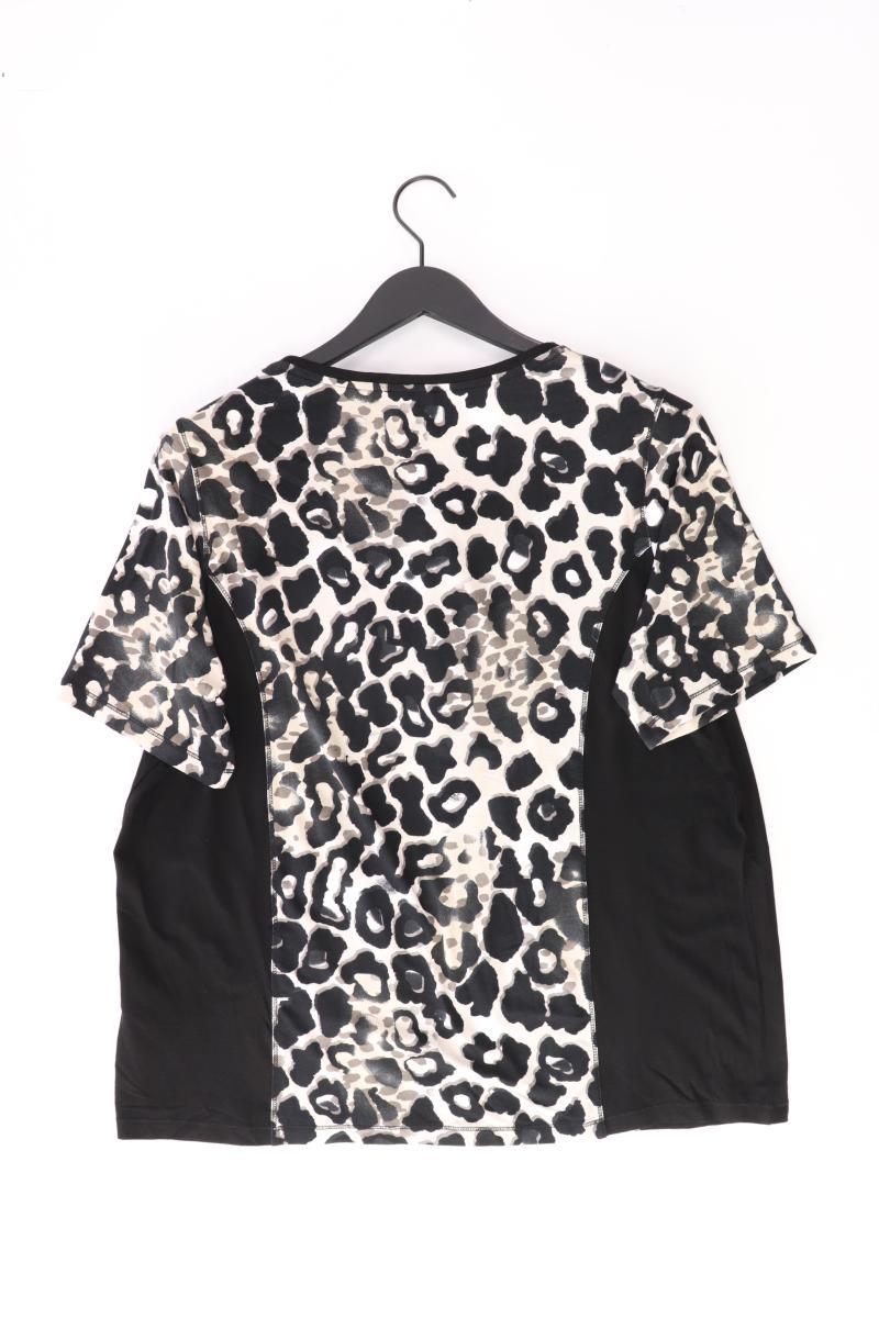 Gina Laura Printshirt Gr. XL mit Tierdruck Kurzarm schwarz aus Viskose