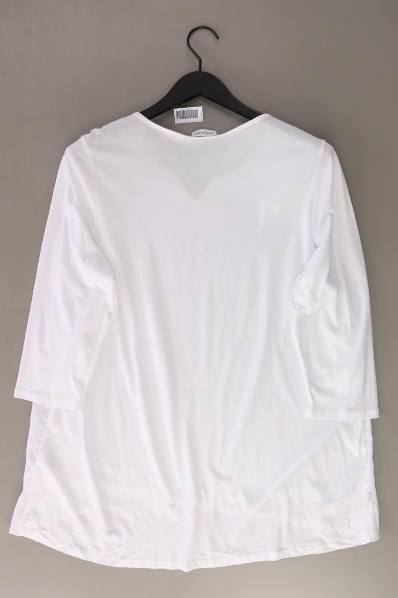 Gina Laura Regular Shirt Gr. 44/46 3/4 Ärmel weiß aus Viskose