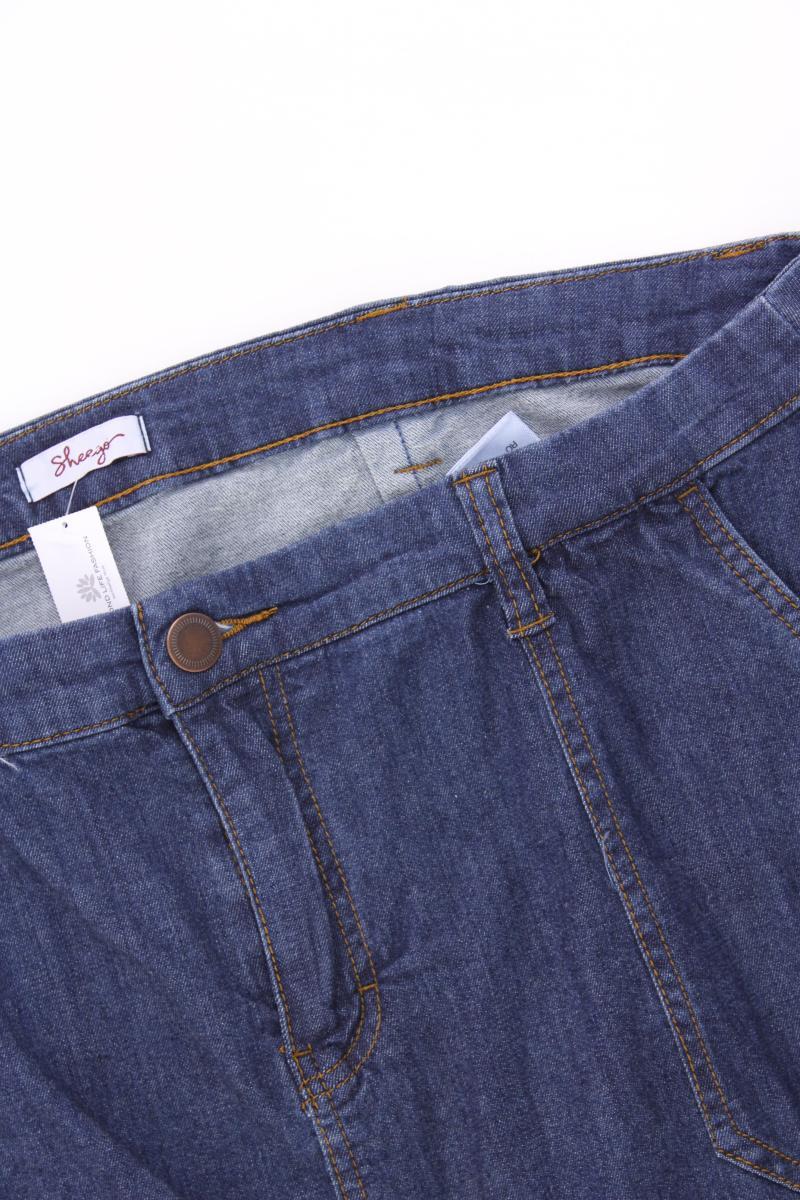 sheego Jeansrock Gr. 50 blau aus Baumwolle